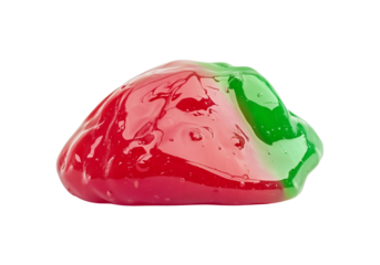  a large blob of  red and green  slime,