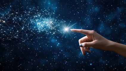 Hand Reaching for the Stars, Connecting the Universe