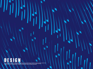 Abstract blue modern background with smooth lines. Dynamic waves. vector illustration. . Vector minimal line background with text for social media covers, headers, etc.