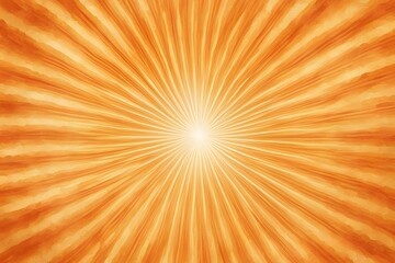 Obraz premium A radiant sunburst pattern in golden and orange hues with soft fading edges, Ai Generated