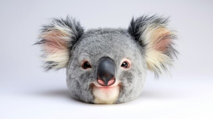 Obraz premium A close up portrait of a cute koala with big ears.