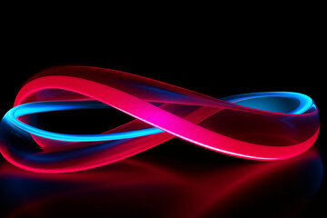 Dynamic Neon Loop - Generative AI