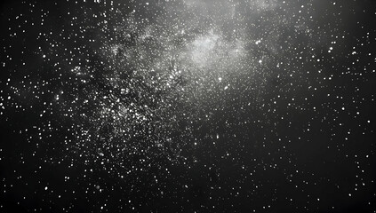 Obraz premium Starry sky, starry background, pure black background