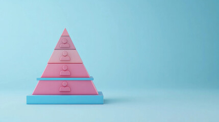 Governance Pyramid with Ethical Symbols and Strong Corporate Values