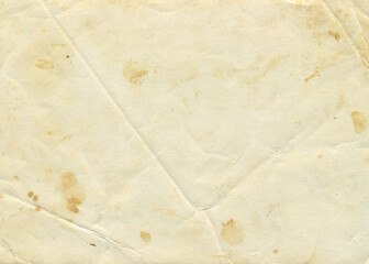 Retro photo paper. Old antique sheet paper texture. Announcement board. Natural aged crumpled paper...