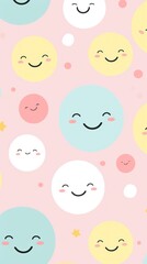 Smiley face pattern backgrounds smiley.