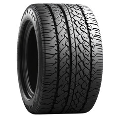 High-Performance All-Season Tire with Transparent Background