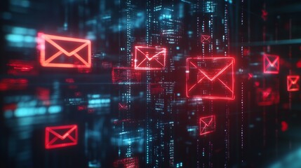 sms spam, fake text message, phishing from scammer background for website and social media, technology concept