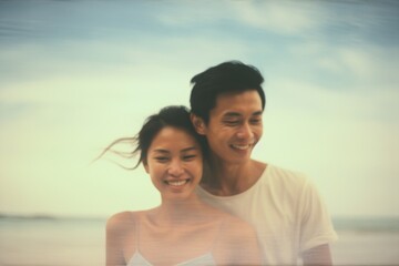Obraz premium Beach photography enjoyment portrait.