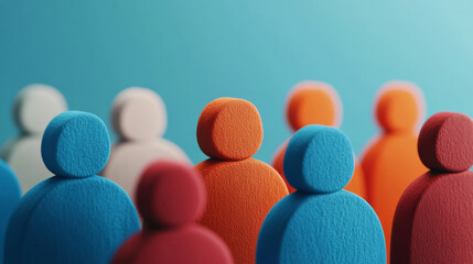 Diverse Community Icons Illustrating Social Equity and Equal Opportunity Concept