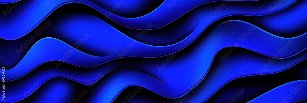 Aufkleber Abstract blue waves creating a dynamic and fluid texture