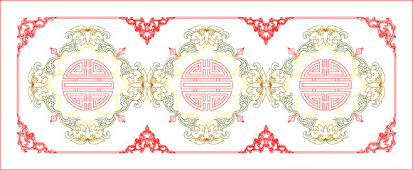 Sketch vector illustration silhouette design ornament decoration accessories baground classic vintage ethnic traditional mythological animal 