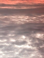 Big White Fluffy Clouds on A Blue Sky With Fine Whispy Lines Abstract Skyscape