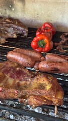 asado argentino, cerdo, chancho