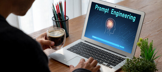 Generative AI virtual assistant tools for prompt engineer and user for ease of engage artificial intelligence AI technology help people to work with generative AI functions by prompting the AI snugly