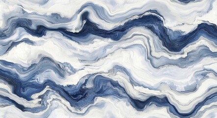 Obraz premium A 360-degree rendering of a wavy surface. A futuristic background design. Stock photography.
