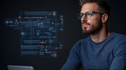 Technical agent expertly troubleshooting issues, futuristic setup, attentive, agent technical, precise guidance