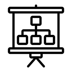 presentation line icon