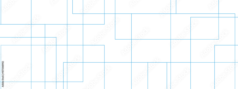 Aufkleber Abstract colorful geometric pattern with squares, random lines, and triangle shapes in the background design. Geometric seamless lines with blue transparent material and square shapes.