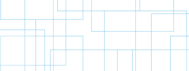 Abstract colorful geometric pattern with squares, random lines, and triangle shapes in the background design. Geometric seamless lines with blue transparent material and square shapes.