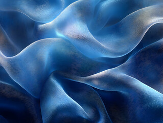 Obraz premium Abstract Background - Blue Wavy Texture