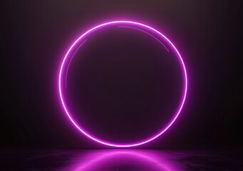 Obraz premium Neon Circle Light