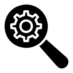 loupe glyph icon