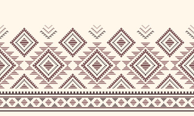 Southwest Aztec geometric Native American Mexican Navajo tribal ethnic seamless pattern fabric colorful design vector for textile printing