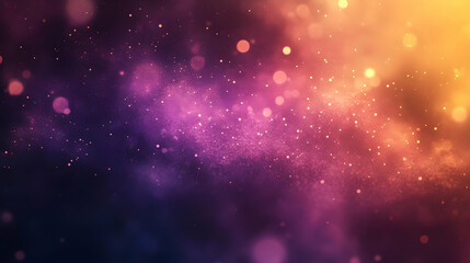 Fototapeta premium Abstract Background - Purple and Orange Sparkle and Bokeh