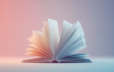 open book with pages mockup Square