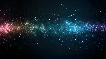 Obraz premium Abstract Background - Glittering Starry Night Sky