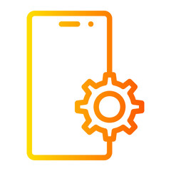 mobile phone gradient icon