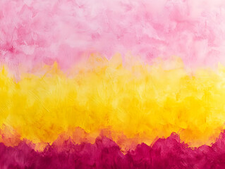 Abstract Background Pink Yellow Fuchsia Painting