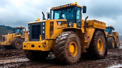 Obraz premium Powerful Heavy Machinery Driving Productivity and Progress in Commercial Environments