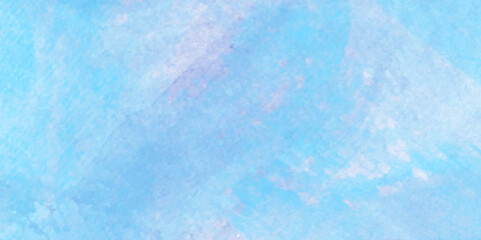 Fototapeta premium Pastel blue and white watercolor background, Old looking paper background, Digital art painting vintage background, Vector illustration.