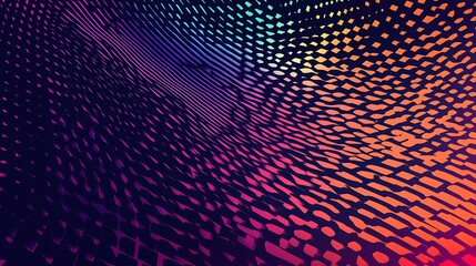 Obraz premium Abstract colorful pixelated wave background.