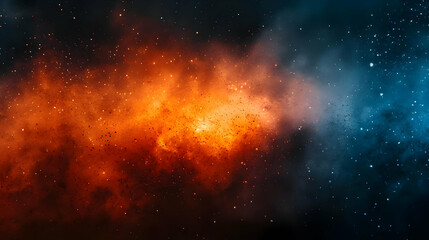 Fototapeta premium Abstract Background - Cosmic Fire and Ice