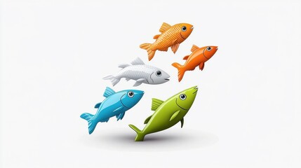 Pet food market growth displayed on a sleek line chart, with varied pet icons marking milestones