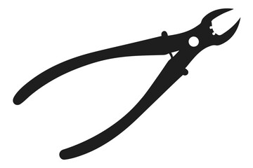 Forceps Icon, Hemostats icon vector, Dental Forceps Silhouette Vector
