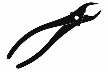 Forceps Icon, Hemostats icon vector, Dental Forceps Silhouette Vector
