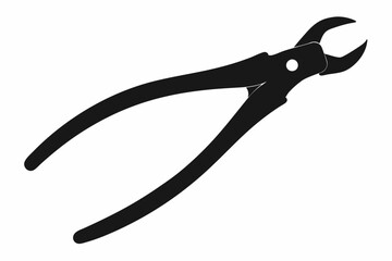 Forceps Icon, Hemostats icon vector, Dental Forceps Silhouette Vector
