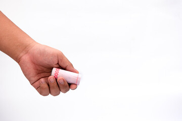 illustration of someone giving rupiah money
