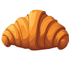 croissant isolated on white background