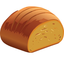 bread and butter ,bread isolated on white ,food breakfast, bakery