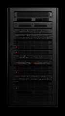 3D Server Rack Illustration - Network Technology