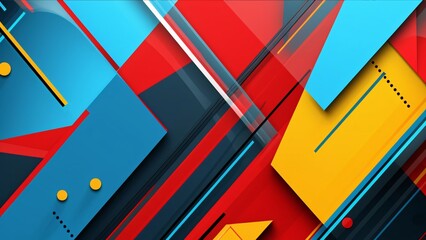 a colorful picture of a blue and red sign that says the word .