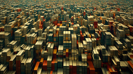 Abstract Cityscape, urban, architecture, modern, futuristic, design