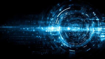 Fototapeta premium Abstract Digital Technology Background, future, futuristic, innovation, science, artificial intelligence