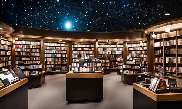 Bookstore with a planetarium.