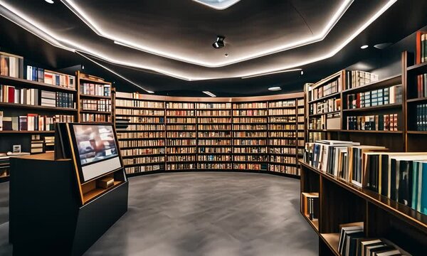 Bookstore with a planetarium.